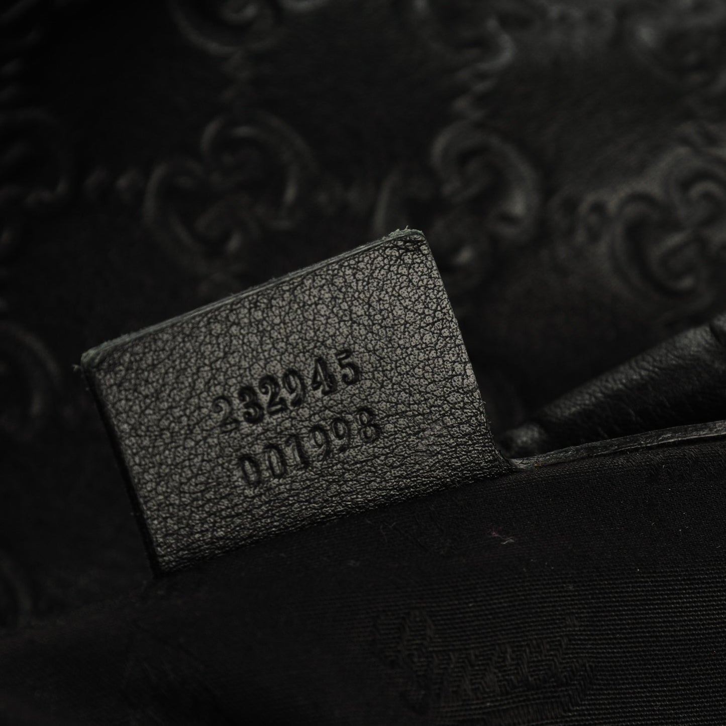 Guccissima Large GG Twins Hobo Black