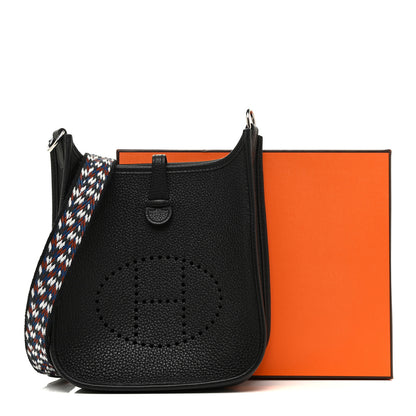 Hermes Taurillon Maurice Zigzag Evelyne TPM Black 12 of 12