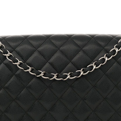 Chanel Caviar Quilted Maxi Double Flap Black 8 of 16