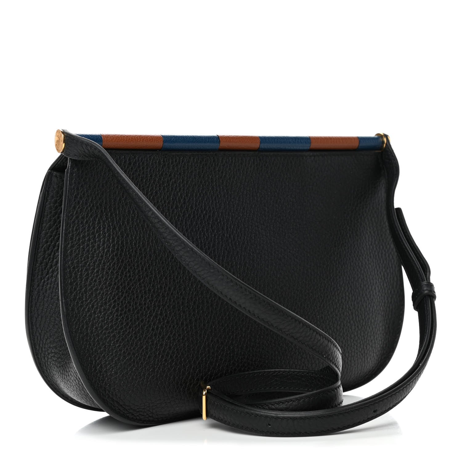 Hermes Taurillon Clemence Chevre Mysore Saut 25 Black 2 of 4