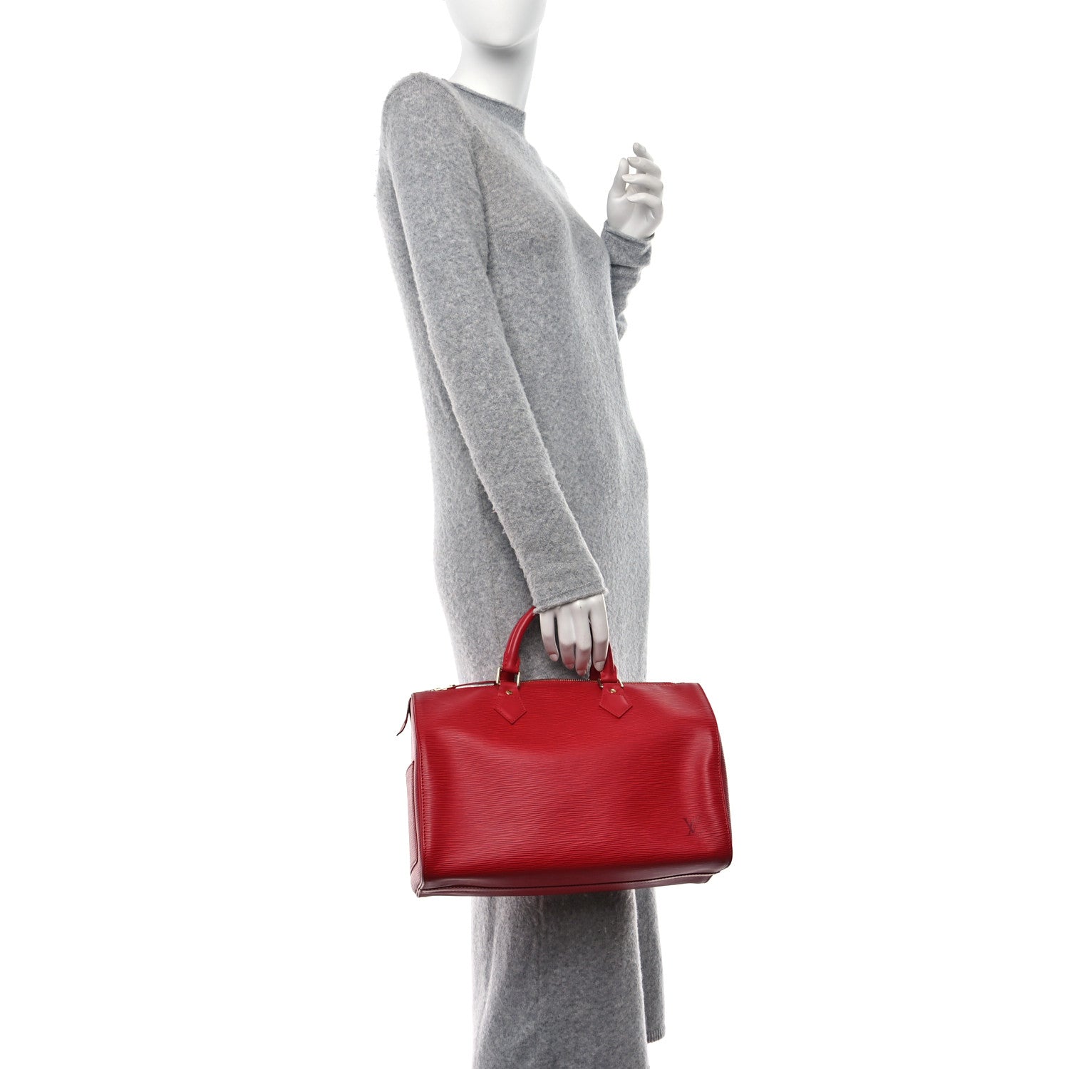 Louis Vuitton LOUIS VUITTON Epi Speedy 30 Castillan Red 2 of 11