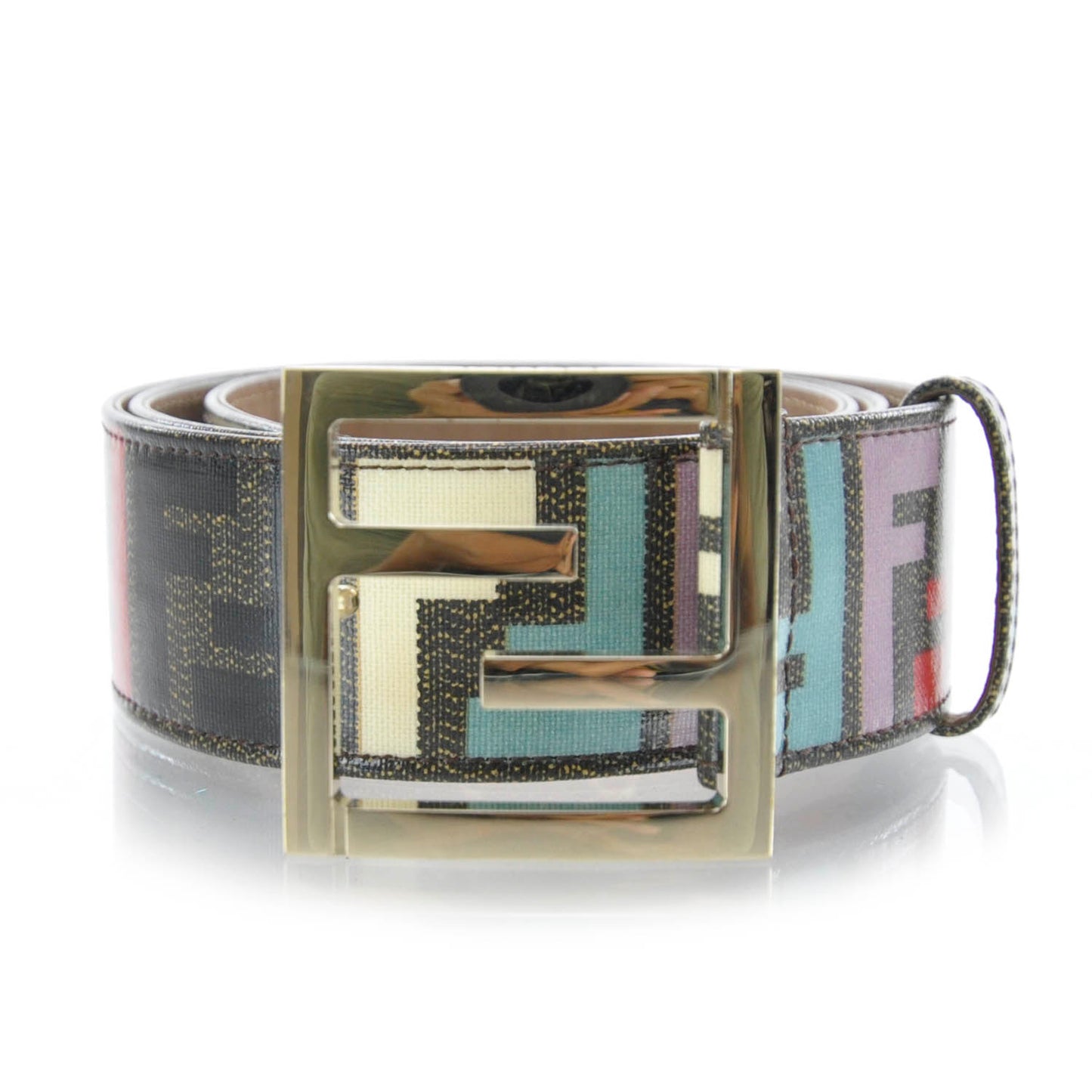 Zucca Spalmati Forever FF Buckle Belt 90 36 Multicolor