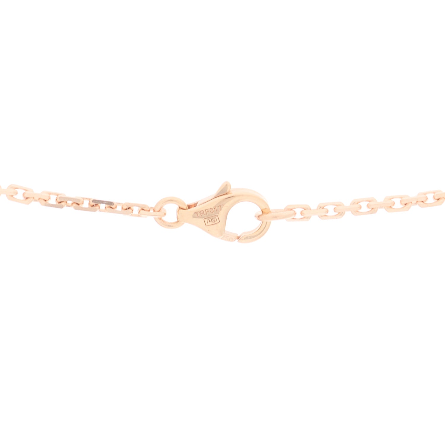 Cartier 18K Pink Gold Diamond Interlocking LOVE Necklace 4 of 6