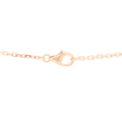 Cartier 18K Pink Gold Diamond Interlocking LOVE Necklace 4 of 6