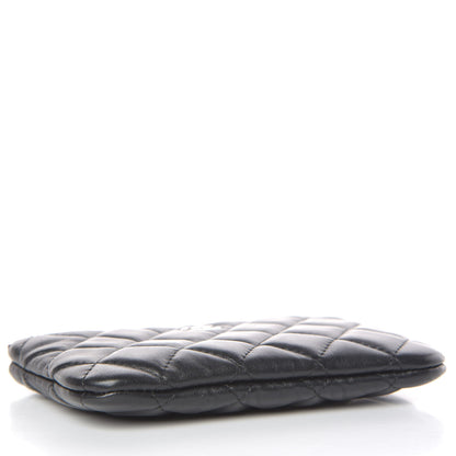 Chanel Lambskin Quilted Small Cosmetic Case Black 4 of 8