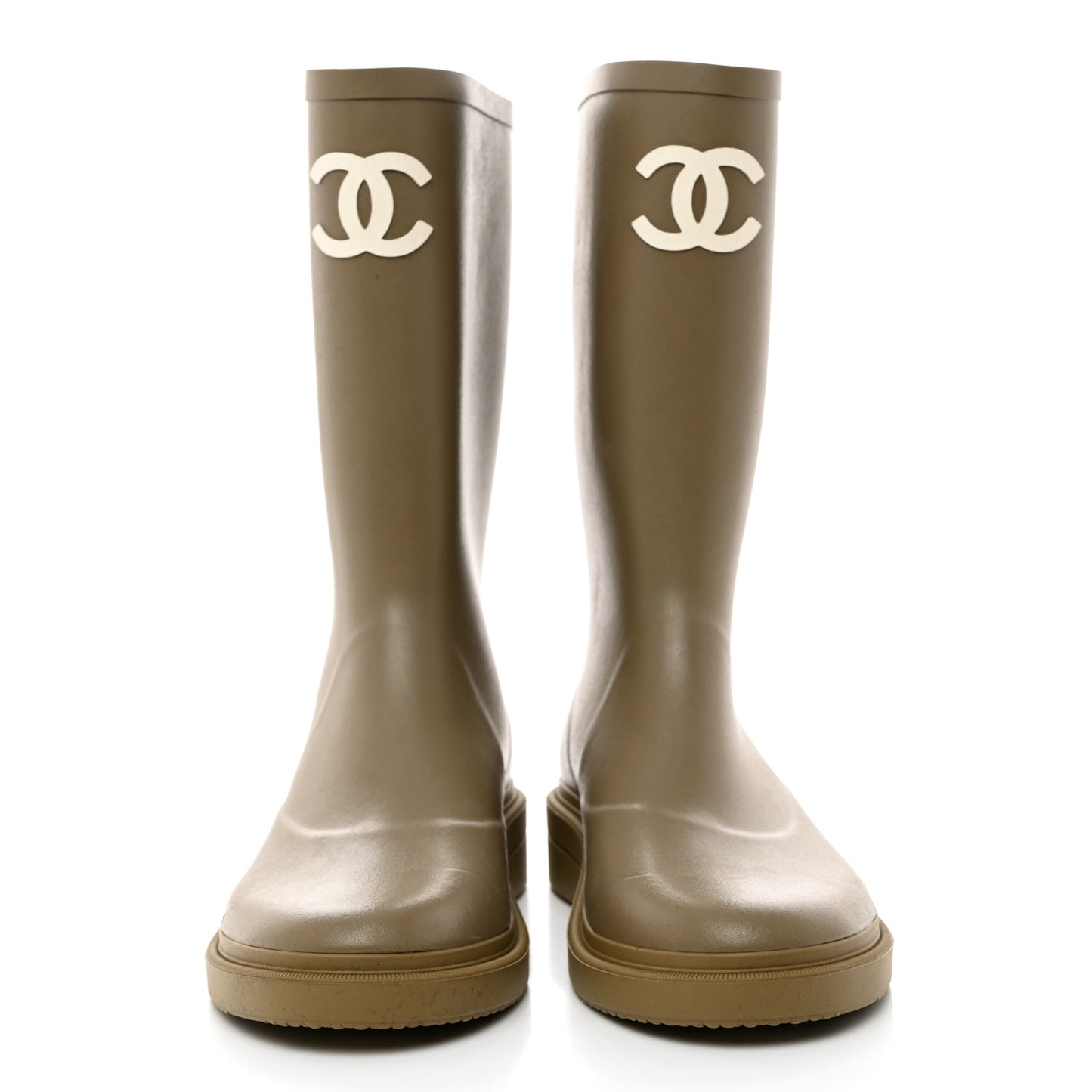 Caoutchouk CC High Boots 40 Dark Beige