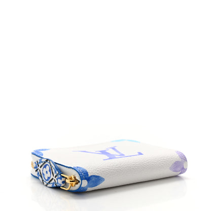 Louis Vuitton Monogram Giant By The Pool Zippy Coin Purse Blue 4 of 9