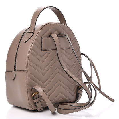 Gucci Calfskin Matelasse GG Marmont Dome Backpack Porcelain Rose 2 of 11