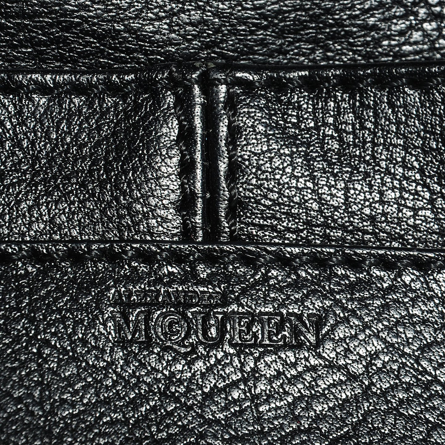 Leather Padlock Zip Around Biker Satchel Black