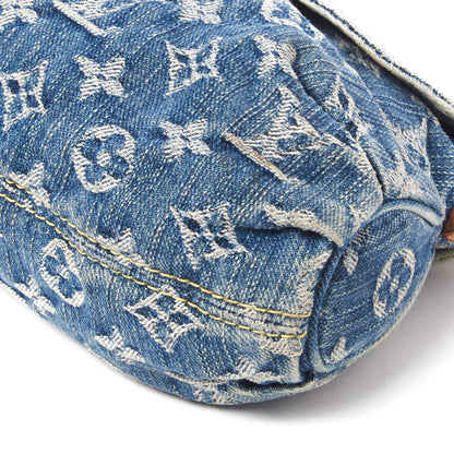 Louis Vuitton Monogram Denim Mini Pleaty Blue 5 of 8