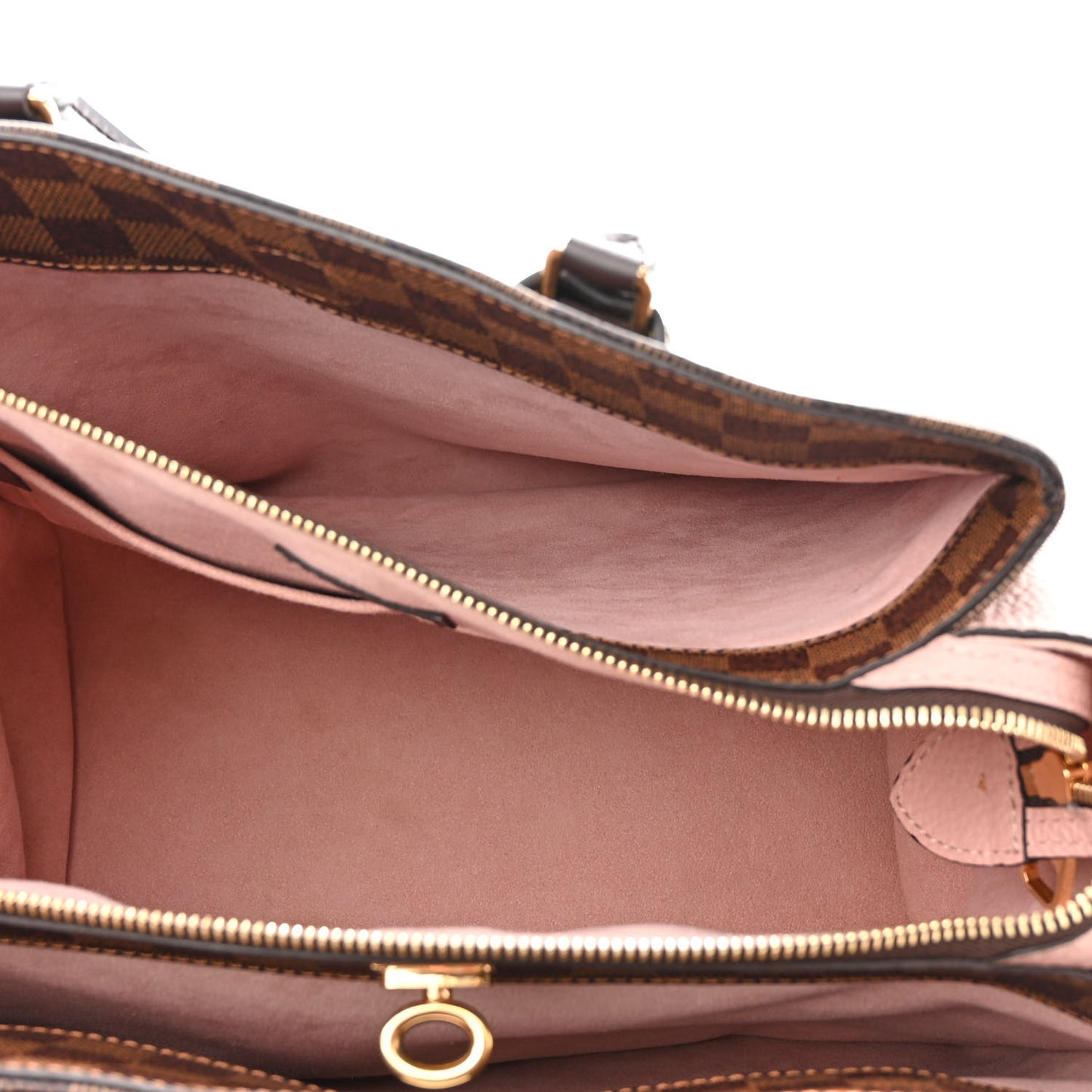 Cuir Taurillon Damier Ebene Normandy Magnolia