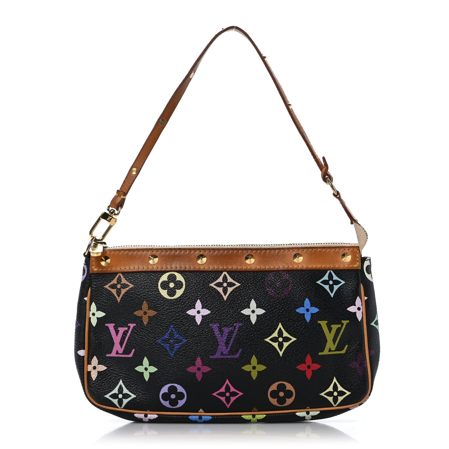 Monogram Multicolor Pochette Accessories Black