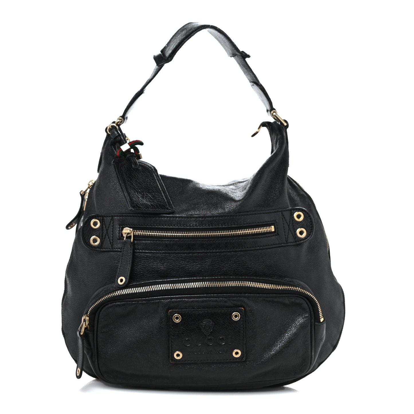 Calfskin Voyager Hobo Black