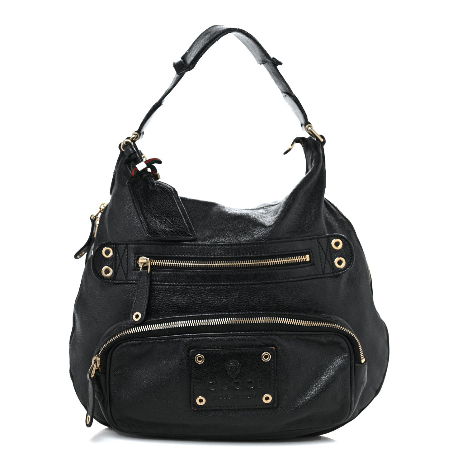 Gucci Calfskin Voyager Hobo Black 1 of 13