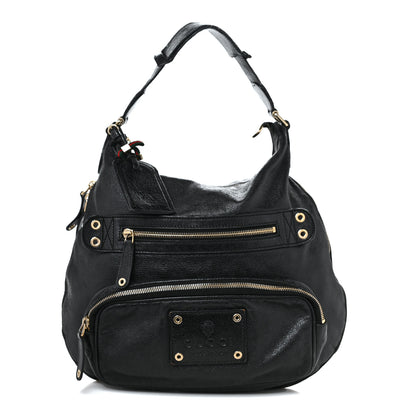 Gucci Calfskin Voyager Hobo Black 1 of 13