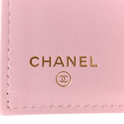 Chanel Lambskin Quilted Double Flap Wallet Light Pink 5 of 9
