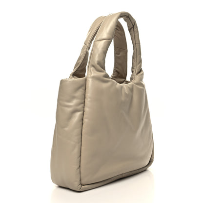 Prada Nappa Soft Padded Medium Double Handled Shoulder Bag Deserto 3 of 11