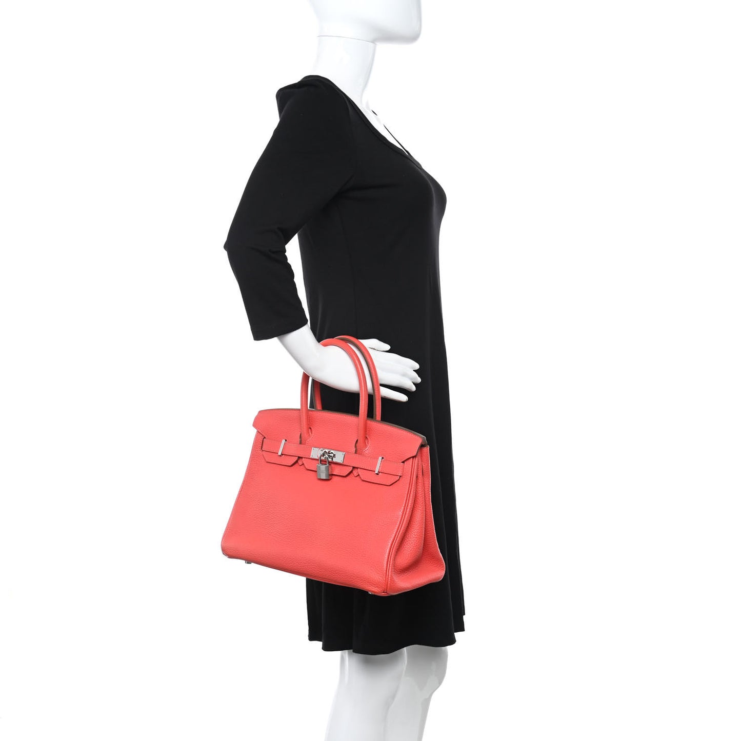 Taurillon Clemence Birkin 30 Rose Jaipur