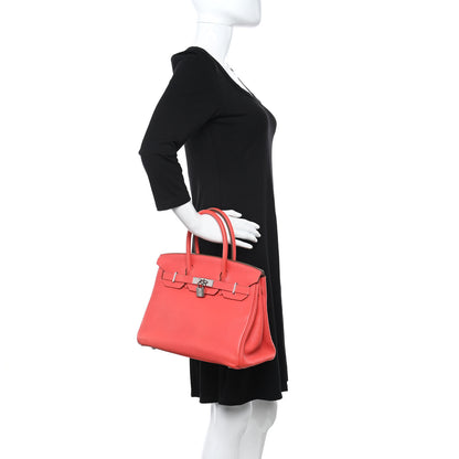 Hermes Taurillon Clemence Birkin 30 Rose Jaipur 2 of 11