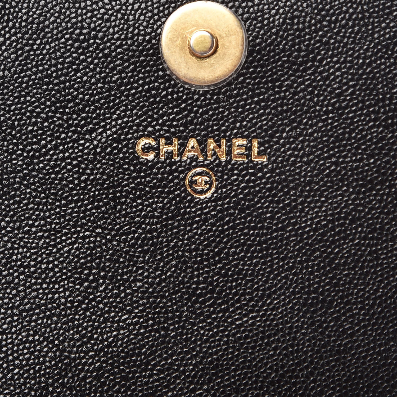 Chanel Caviar Quilted Boy Square Wallet on Chain WOC Black 7 of 11