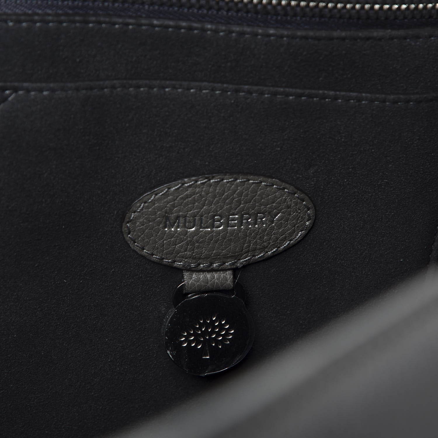 Mulberry Classic Grain Bayswater Satchel Mole Grey 7 of 9