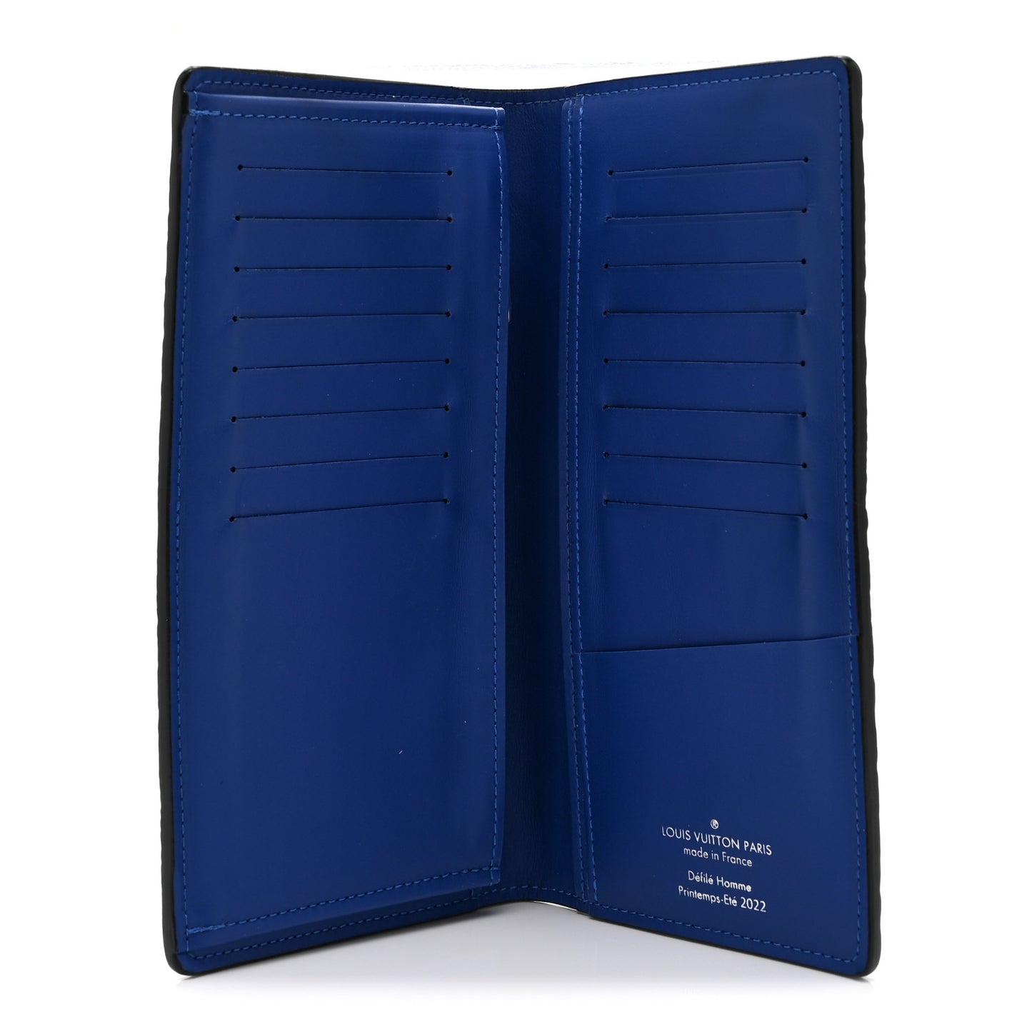 Taurillon Illusion Brazza Wallet Bleu Vert