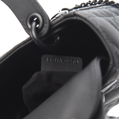 Christian Dior Ultra Matte Calfskin Cannage Mini Lady Dior Black 8 of 12