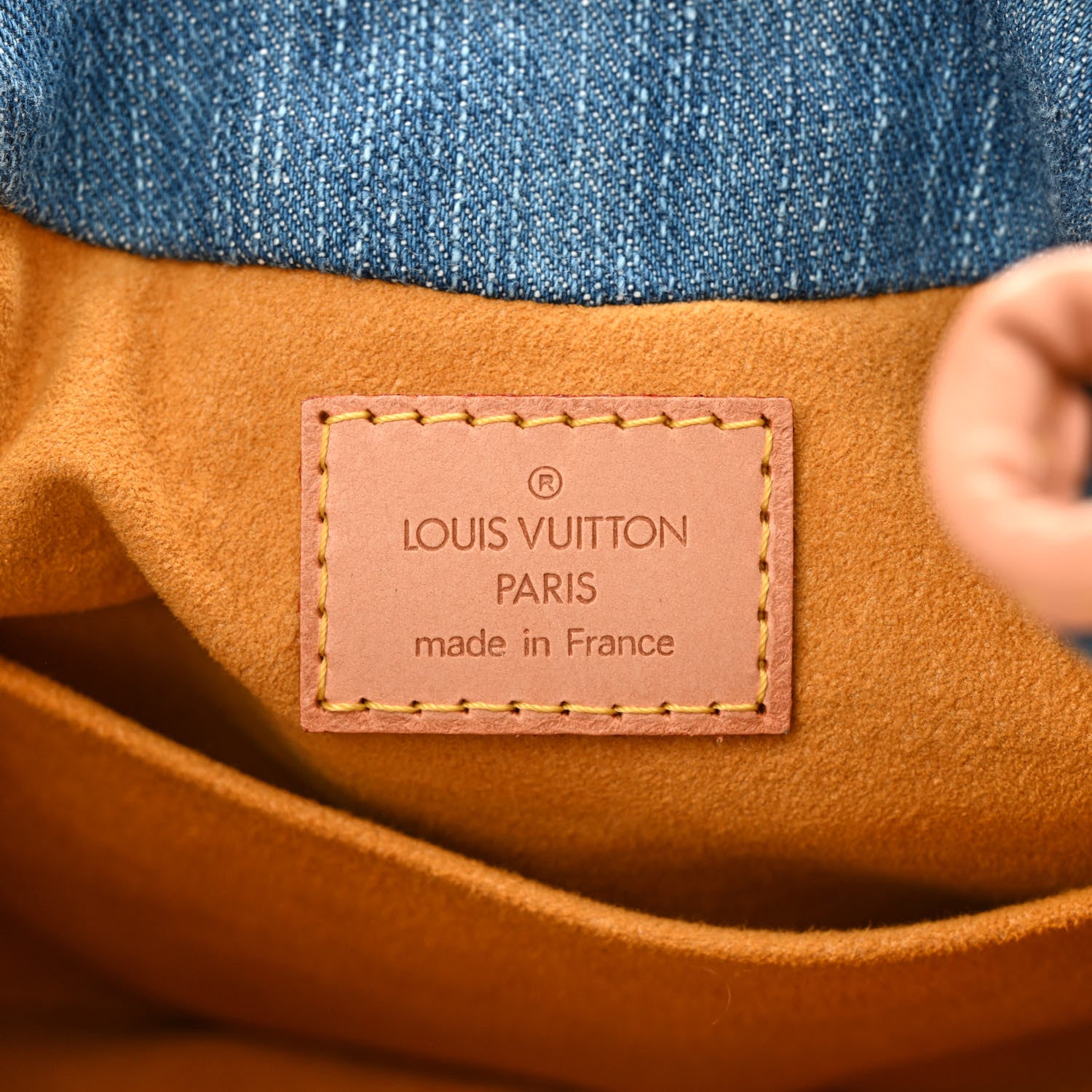 Louis Vuitton Monogram Denim Pleaty Blue 6 of 10