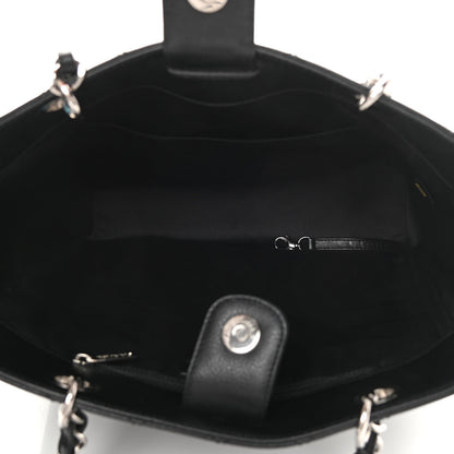 Chanel Caviar Quilted Vertical Grand Shopping Tote GST Black 5 of 12