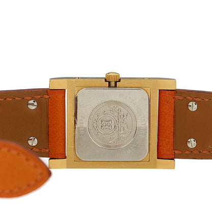 Hermes Stainless Steel Courchevel 23mm Medor Quartz Watch Orange 5 of 5