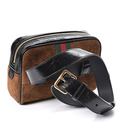 Gucci Suede Small Ophidia Belt Bag 85 34 Brown 2 of 11