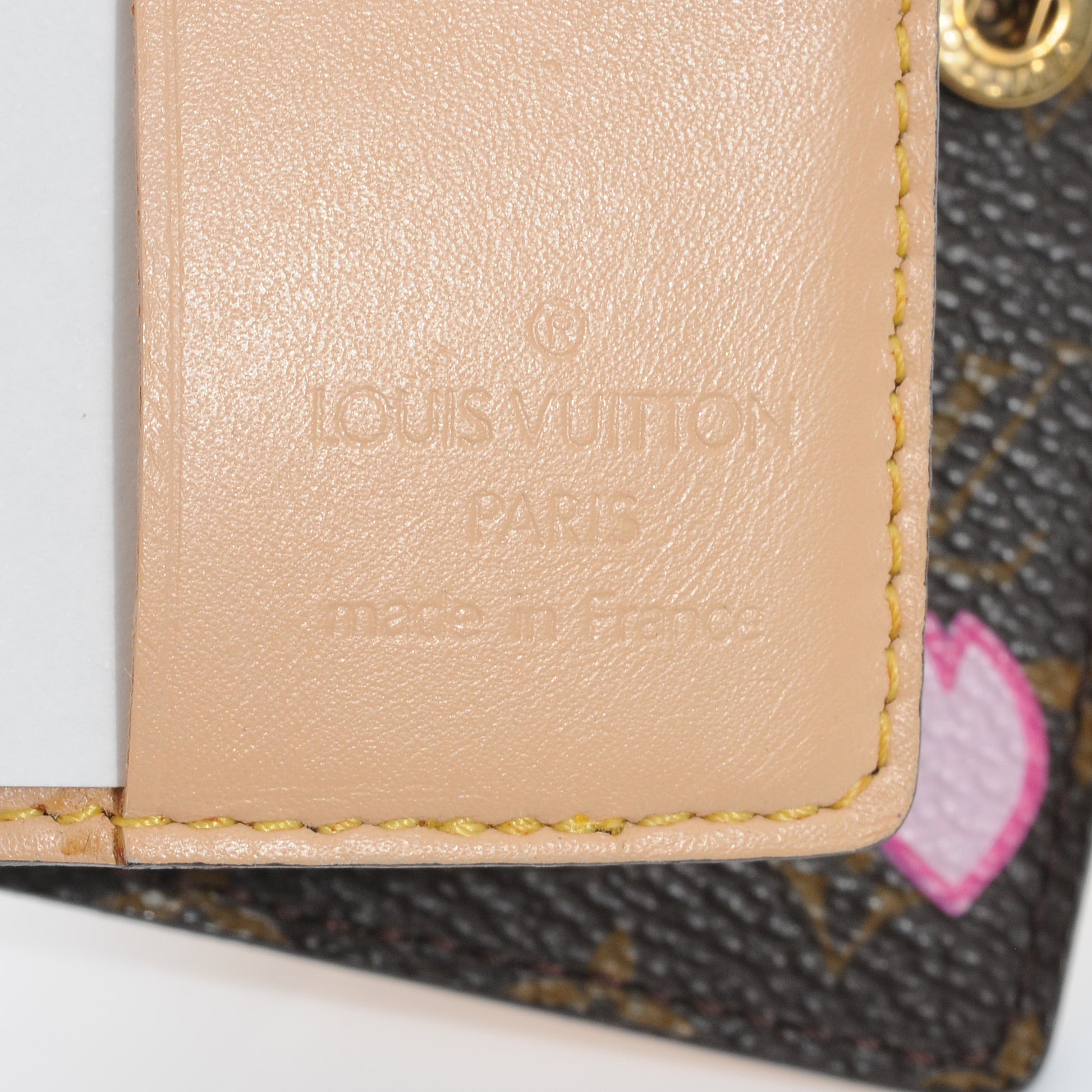 Louis Vuitton Monogram Cherry Blossom Carnet de Bal Mini Agenda Cover Brown 4 of 5