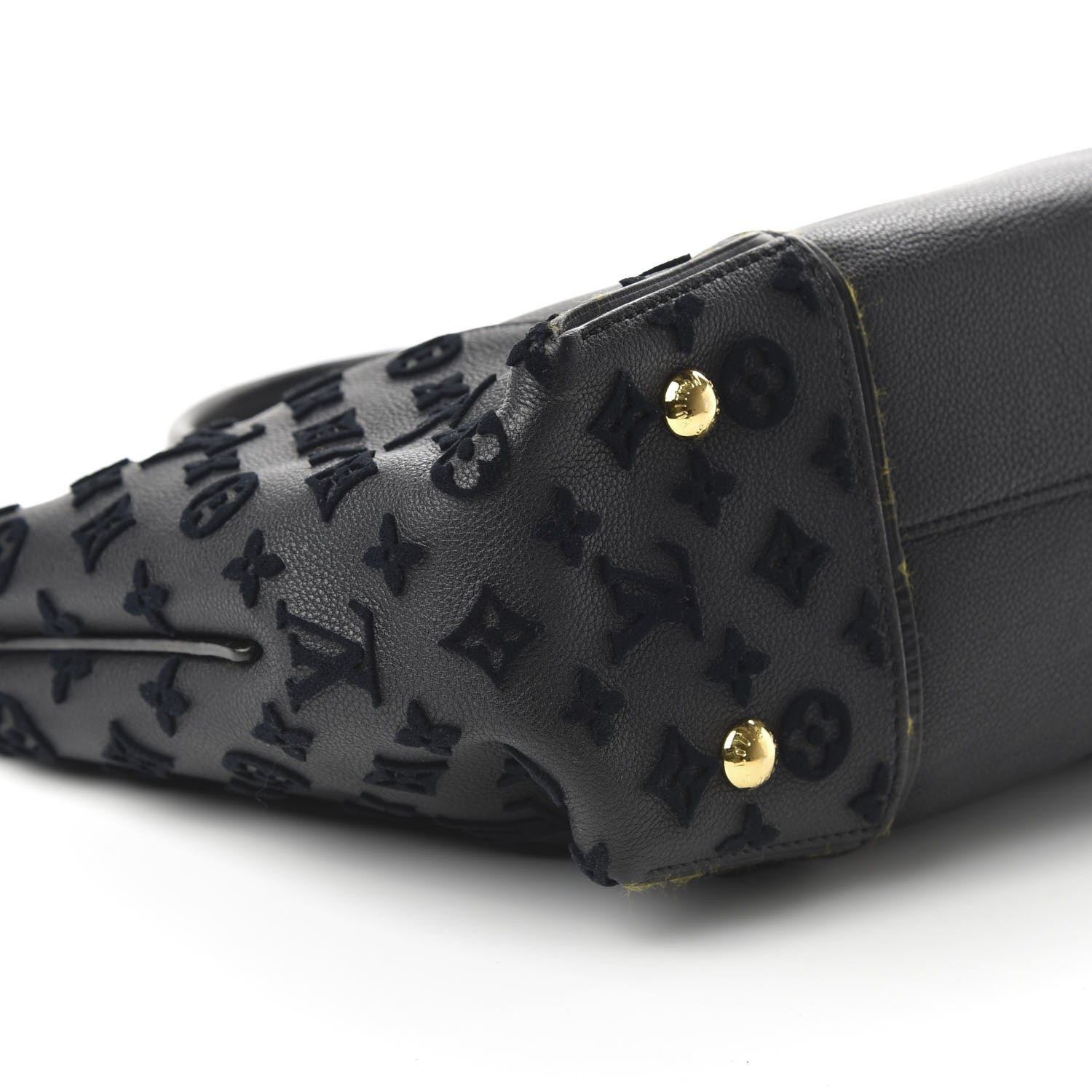 Louis Vuitton Cuir Orfevre Veau Cachemire Tote W GM Black 6 of 9