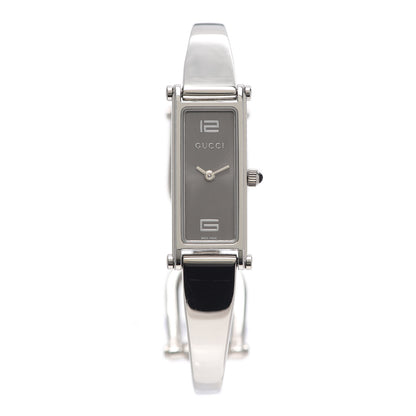 Gucci Stainless Steel 12mm 1500L Horsebit Quartz Watch Grey 1 of 6