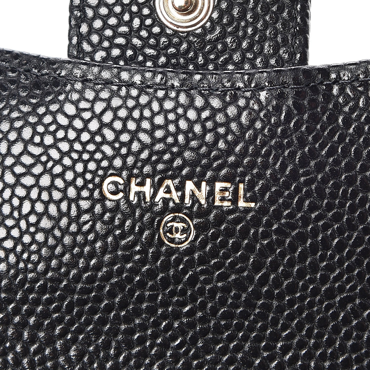 Chanel Caviar Quilted Flap Card Holder Wallet Black 8 of 9