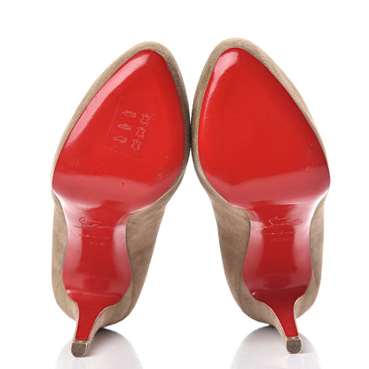 Christian Louboutin Veau Velours Miss Clichy 140 Pumps 35.5 Taupe Tirolo 5 of 11