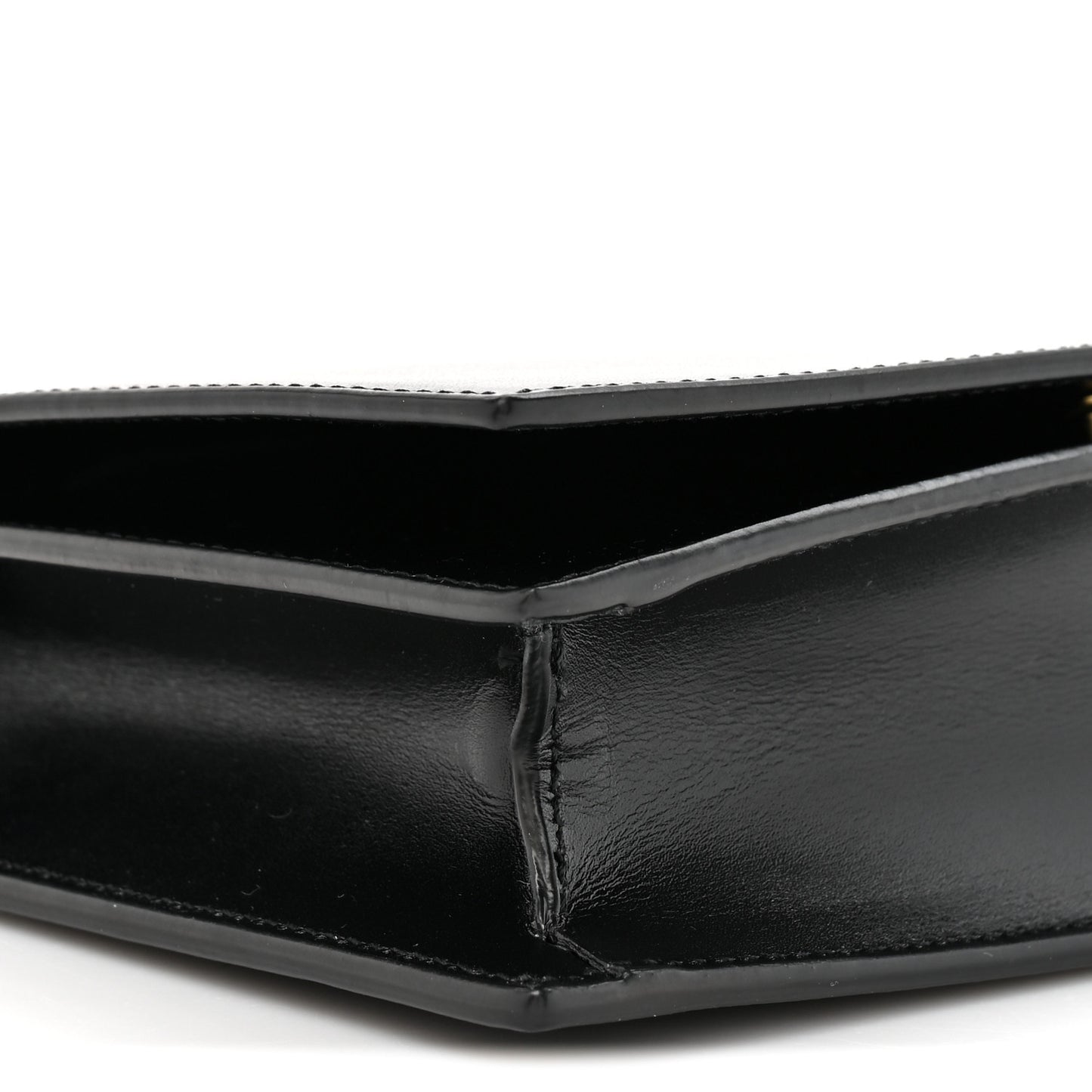 Smooth Calfskin Monogram Crossbody Bag Black