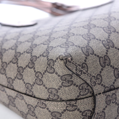 Gucci Textured Calfskin Monogram Small Reversible GG Tote Dark Cipria 14 of 15