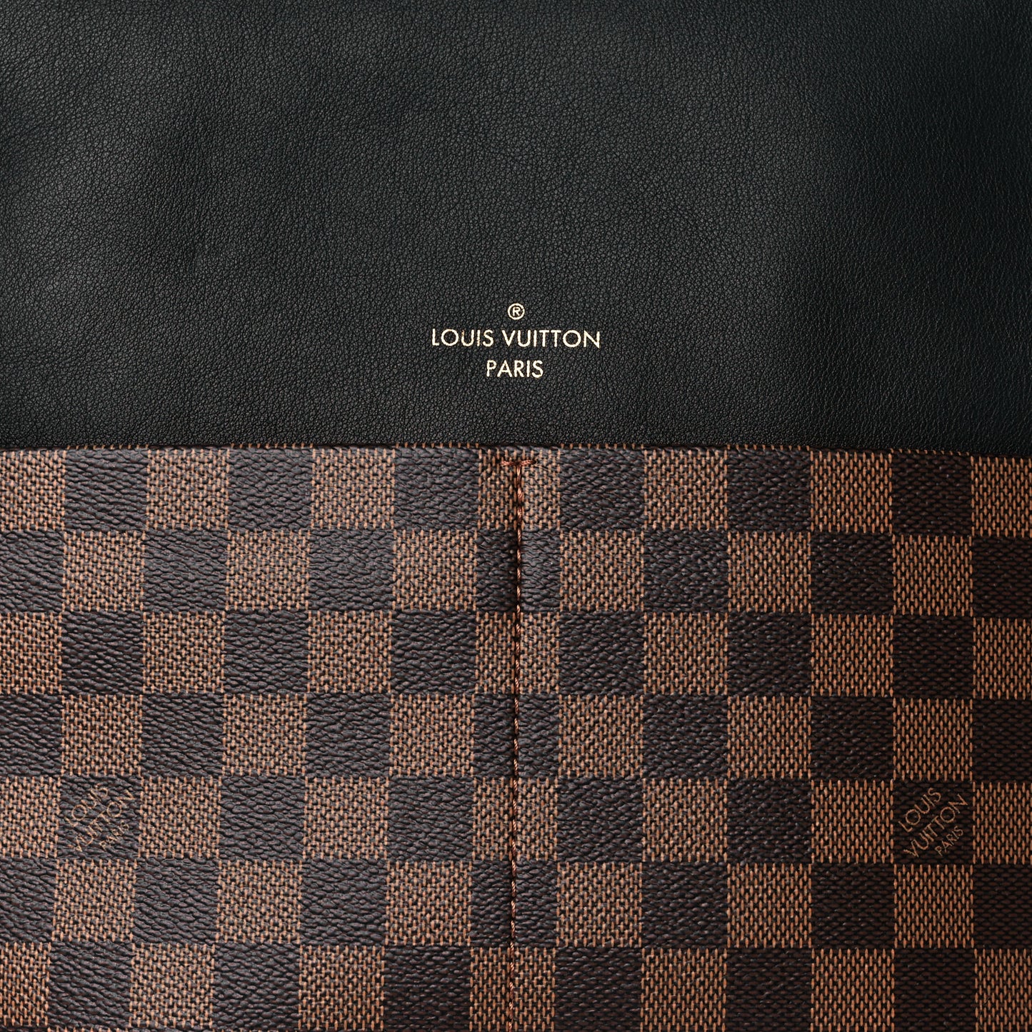 Damier Ebene Calfskin Maida Black