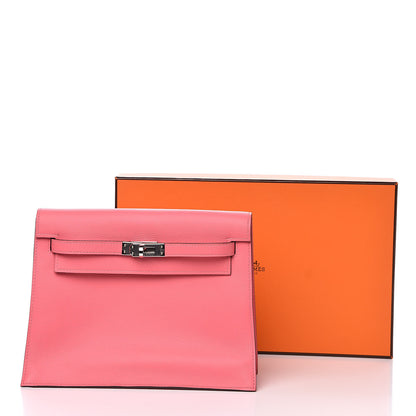 Hermes Evercolor Kelly Danse II Belt Bag Rose Azalee 10 of 10