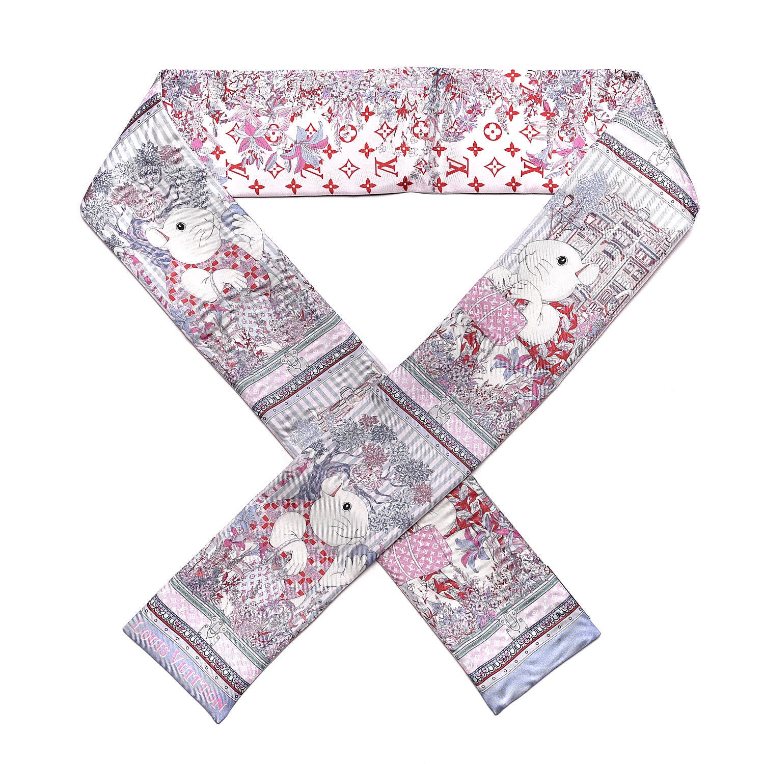Louis Vuitton Silk Vuittonite Bandeau Blush 1 of 4