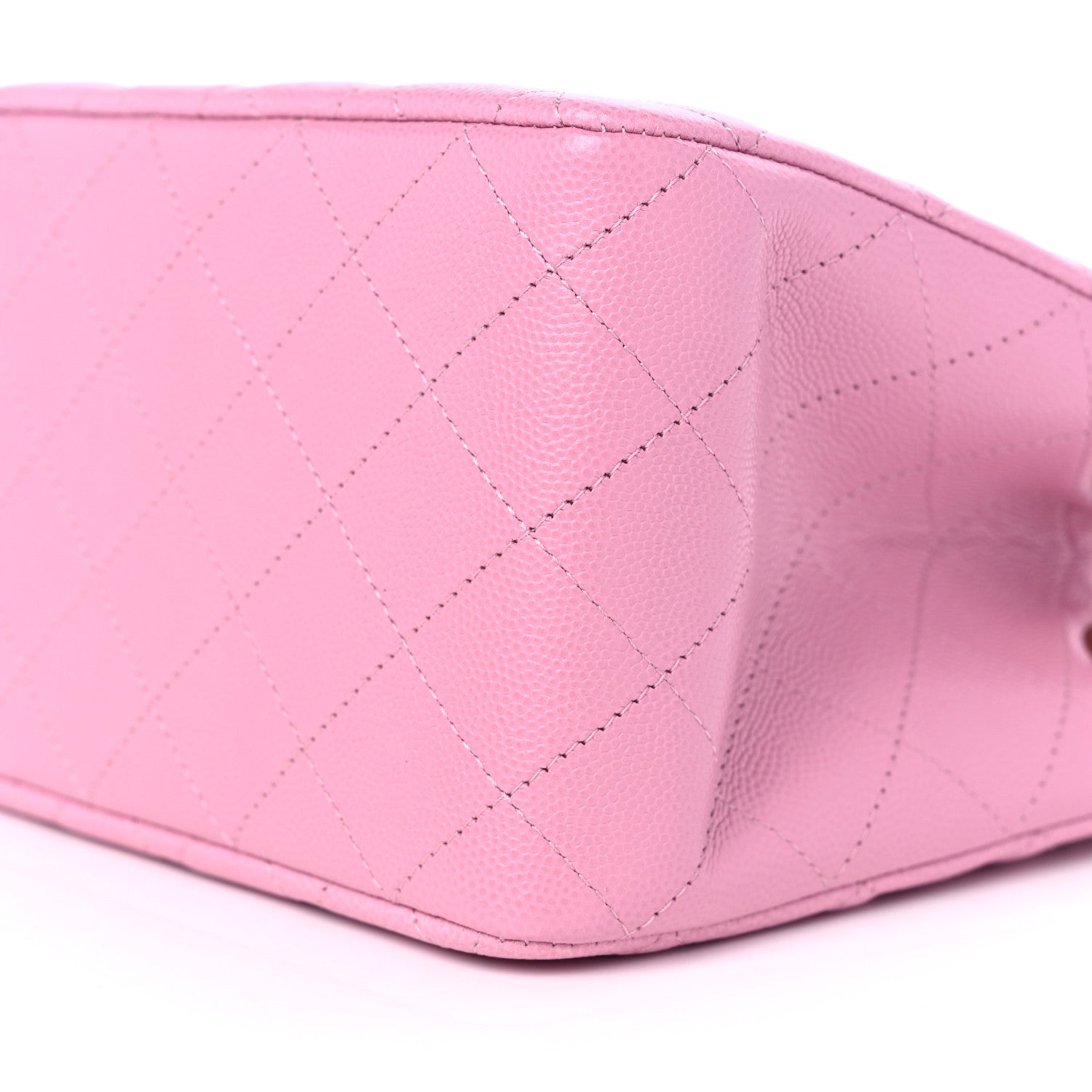 Chanel Caviar Quilted Mini Bucket Bag Pink 9 of 10