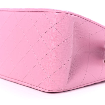 Chanel Caviar Quilted Mini Bucket Bag Pink 9 of 10