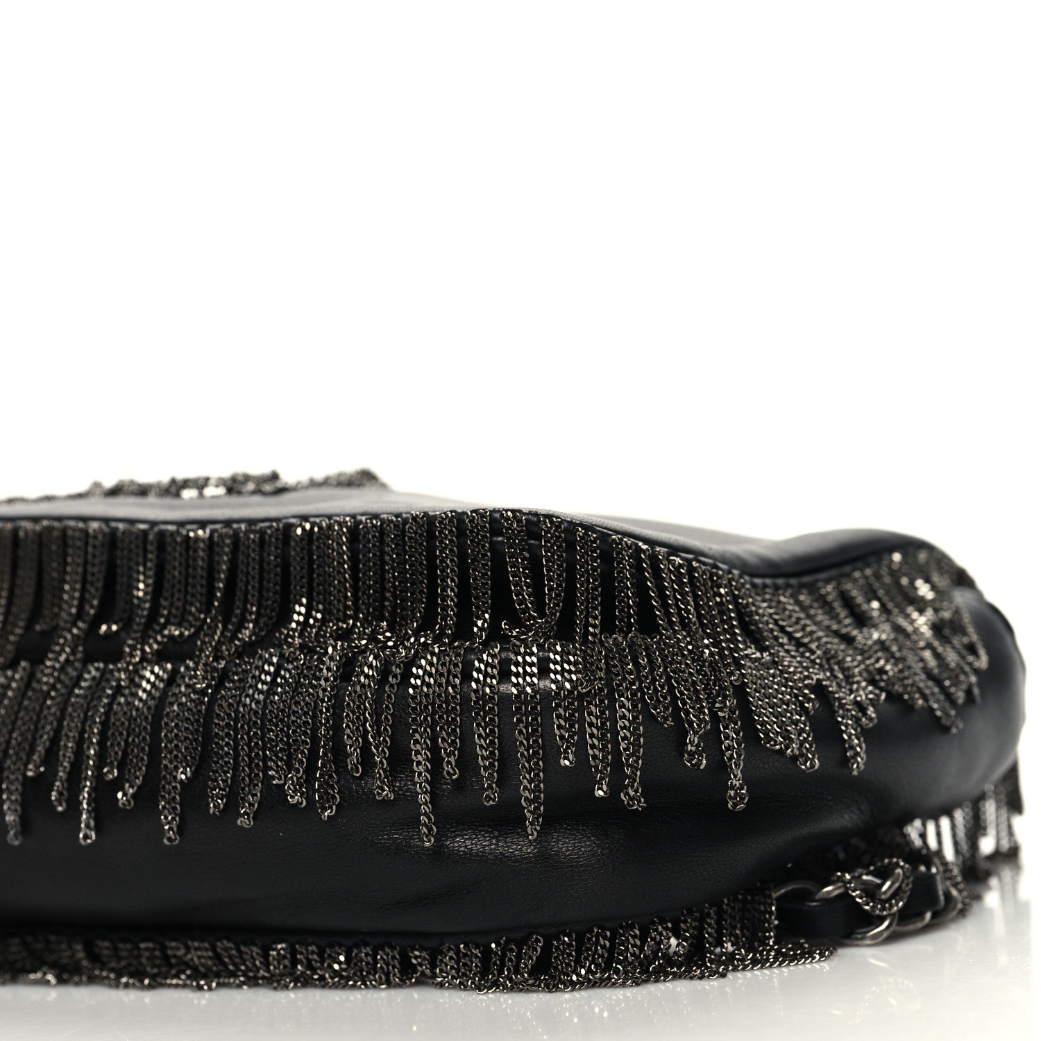 Chanel Lambskin Rock And Cabaret Chain Fringe Flap Black 10 of 10