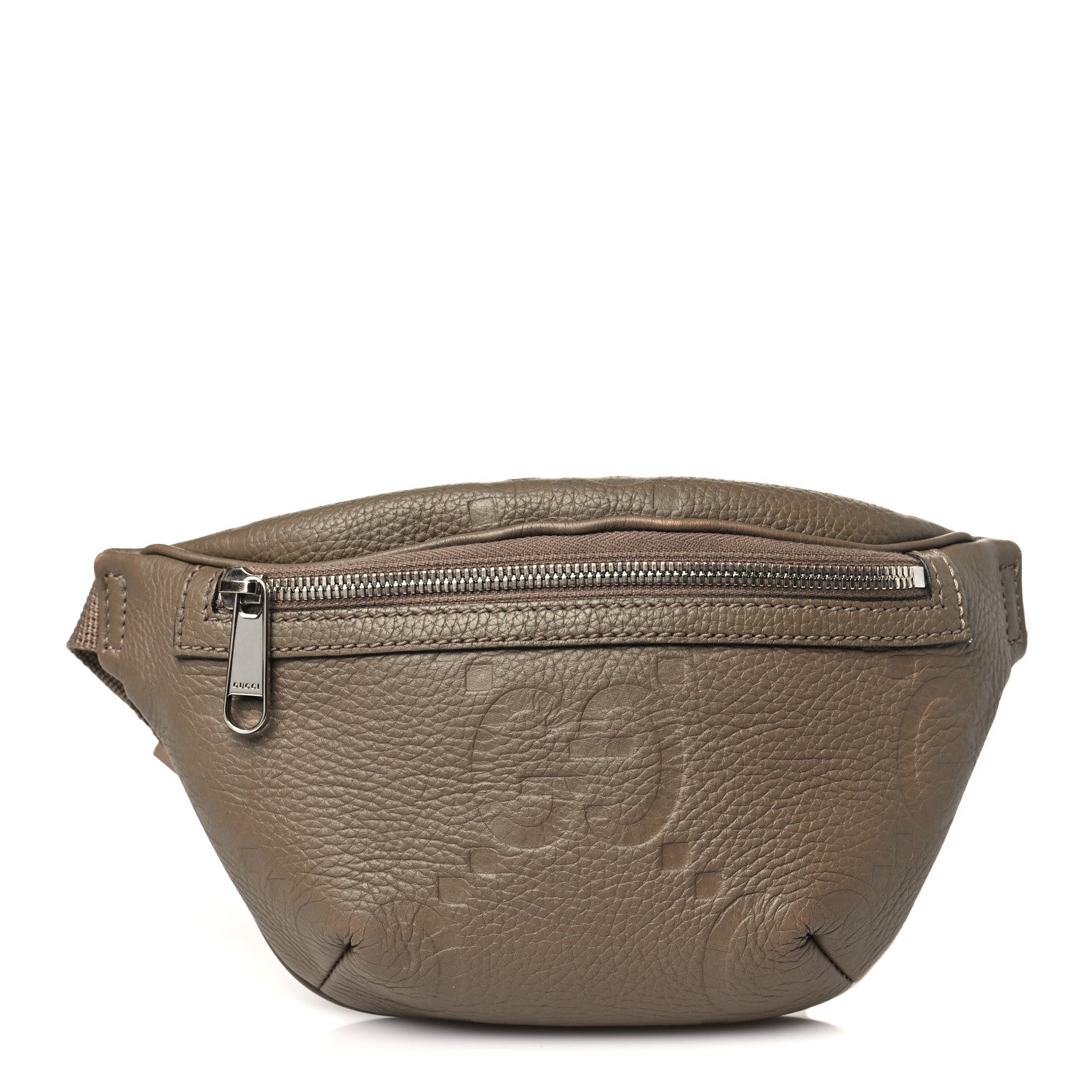 Gucci Piuma Calfskin Jumbo GG Embossed Small Belt Bag Good Taupe 1 of 12