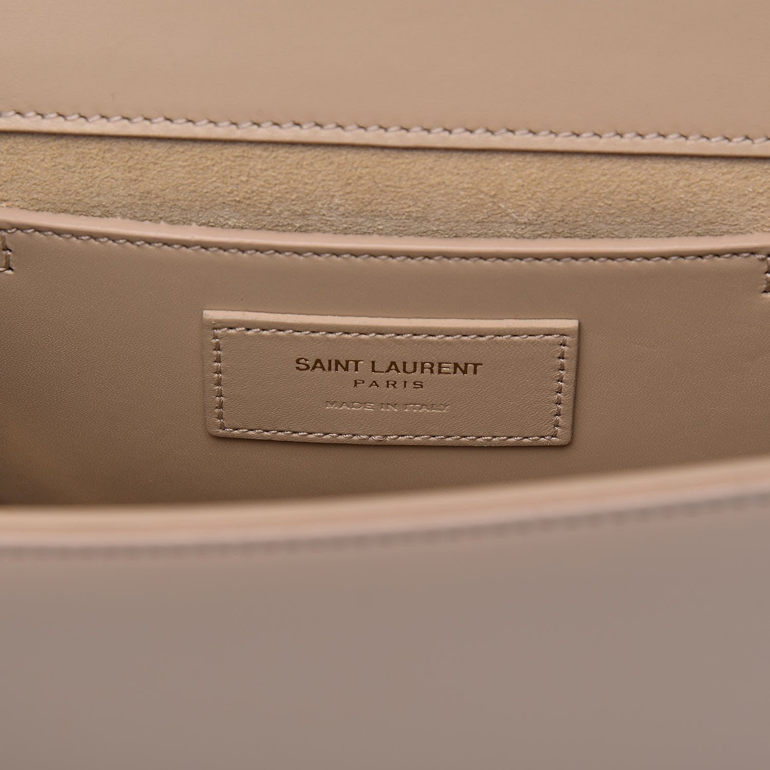 Saint Laurent Smooth Calfskin Medium Classic Monogram Kate Tassel Satchel Dark Beige 6 of 11