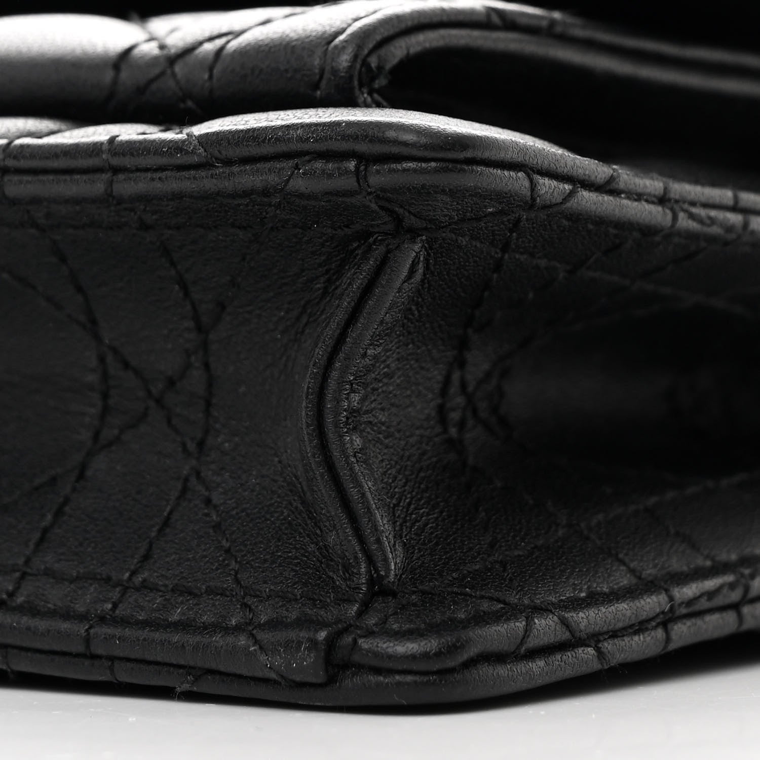 Christian Dior Lambskin Cannage Lady Dior Chain Pouch Black 9 of 9