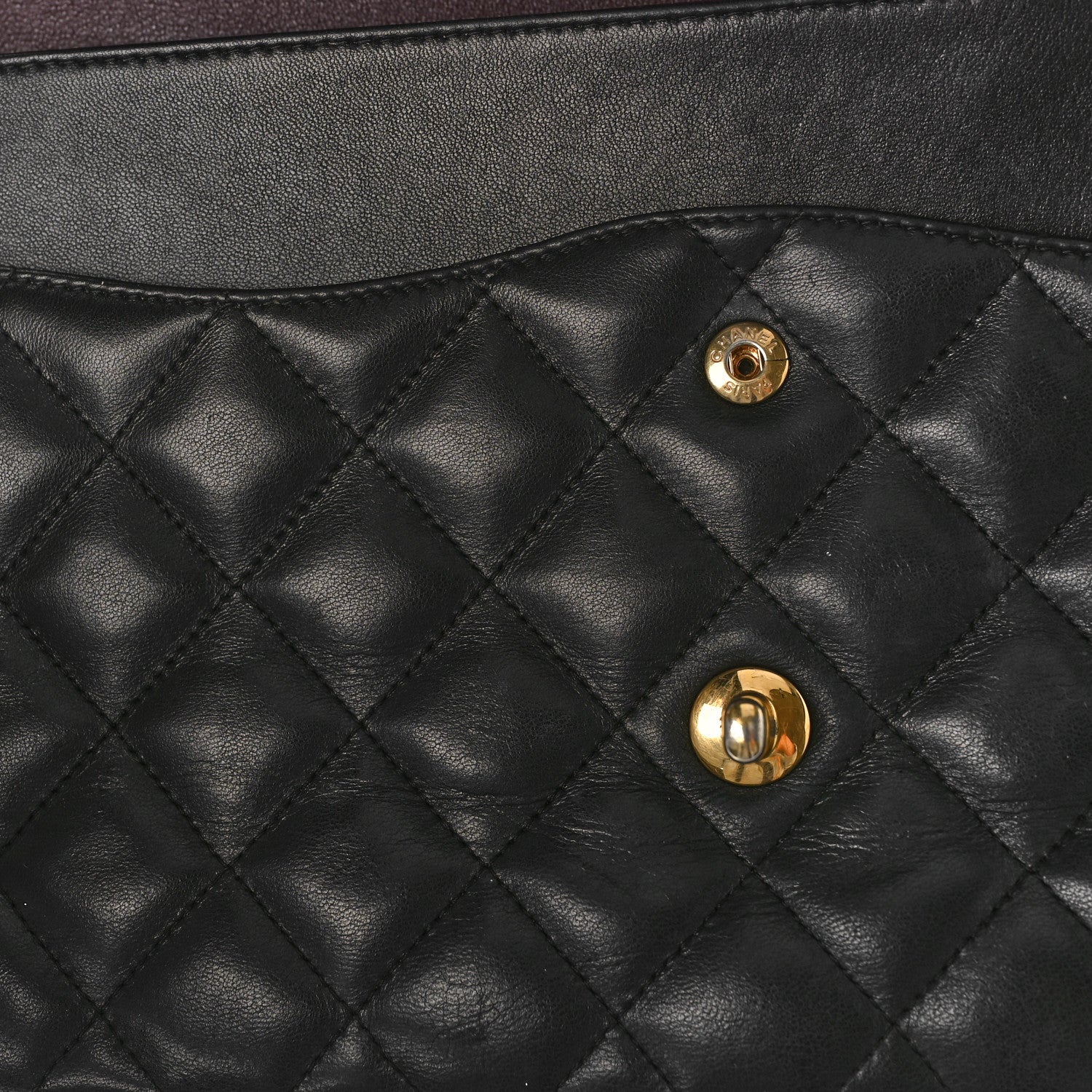 Chanel Lambskin Quilted Jumbo Double Flap Black 10 of 11