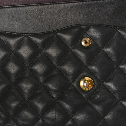 Chanel Lambskin Quilted Jumbo Double Flap Black 10 of 11