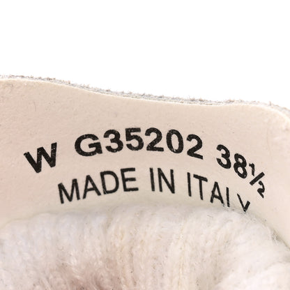 Chanel Fabric Calfskin Suede CC Womens Sneakers 38.5 White 7 of 16